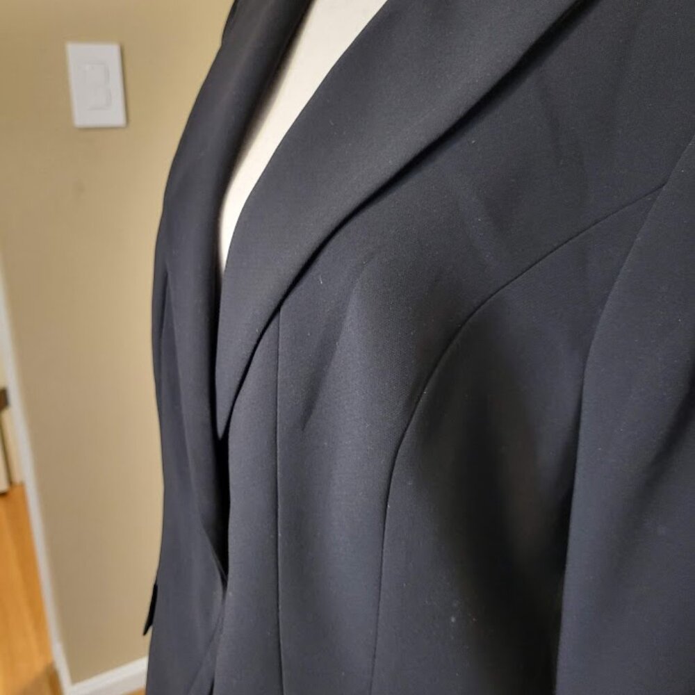 Pendleton Black One-Button Blazer Size 12 - image 3